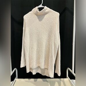 Cozy Light Pink Turtleneck Sweater